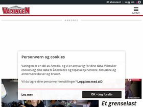 'varingen.no' screenshot