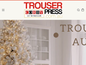 trouserpress.com.au homepage screenshot