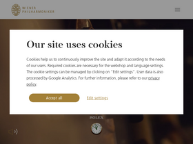'wienerphilharmoniker.at' screenshot