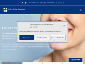 'clinicadentalbarcelona.com' screenshot