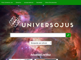 'universojus.com' screenshot