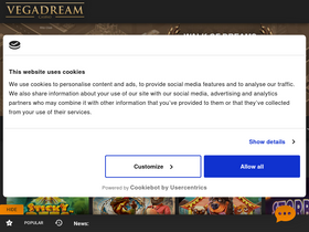 'vegadream.com' screenshot