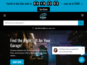 Pitstop Pro homepage screenshot