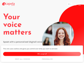 'acapela-group.com' screenshot