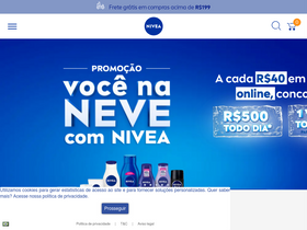 'nivea.com.br' screenshot