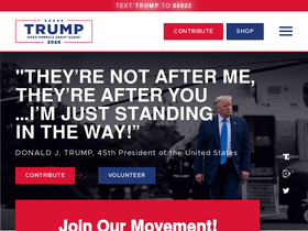 'donaldjtrump.com' screenshot