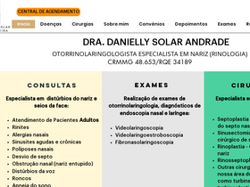 'dradaniellyandrade.com' screenshot