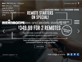 'audiomotive.com' screenshot