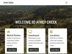 'atheycreek.com' screenshot