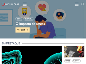 'luciliadiniz.com' screenshot