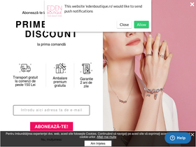 'edenboutique.ro' screenshot