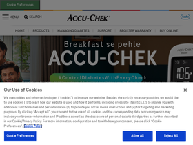 'accu-chek.in' screenshot