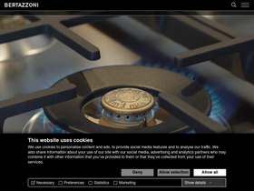 'universal.bertazzoni.com' screenshot
