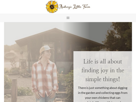 'audreyslittlefarm.com' screenshot