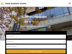 'romebusinessschool.com' screenshot