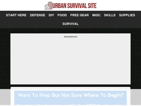 'urbansurvivalsite.com' screenshot