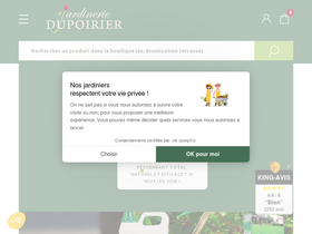 'jardineries-dupoirier.com' screenshot