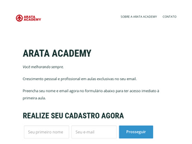 'arataacademy.com' screenshot