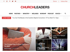 'churchleaders.com' screenshot