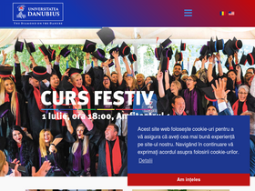 'univ-danubius.ro' screenshot