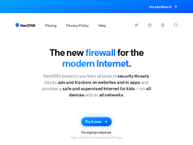 'nextdns.io' screenshot