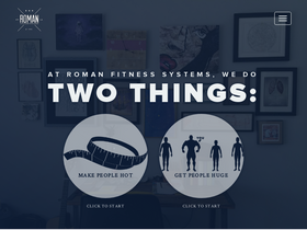 'romanfitnesssystems.com' screenshot