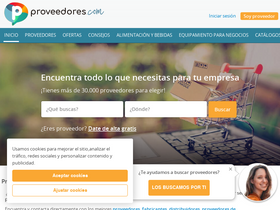'proveedores.com' screenshot