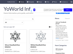 'yoworld.info' screenshot