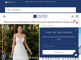 'thedresswarehouse.com' screenshot