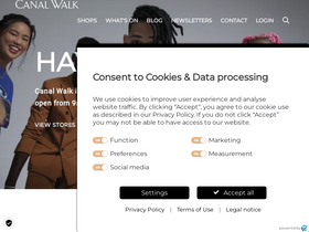 'canalwalk.co.za' screenshot
