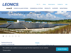 'leonics.com' screenshot