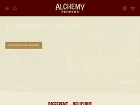 alchemypeppers.com homepage screenshot