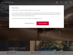 'nissan.co.uk' screenshot