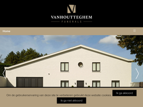 'vanhoutteghemfunerals.be' screenshot