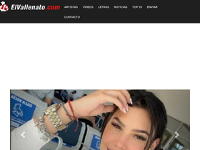 'elvallenato.com' screenshot