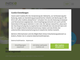 'inexio.net' screenshot