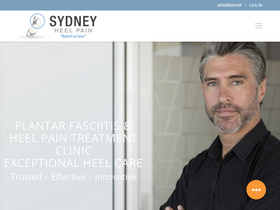 'sydneyheelpain.com.au' screenshot