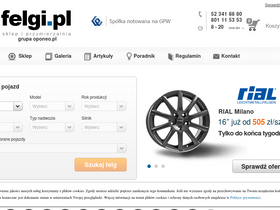 'felgi.pl' screenshot