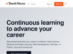 'stackabuse.com' screenshot
