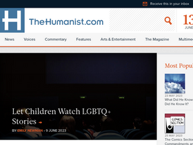 'thehumanist.com' screenshot
