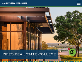 'pikespeak.edu' screenshot