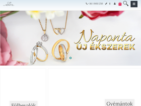 'aekszerek.hu' screenshot