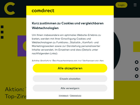 'comdirect.de' screenshot