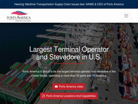 'portsamerica.com' screenshot