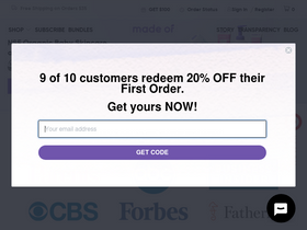 MADE OF homepage screenshot