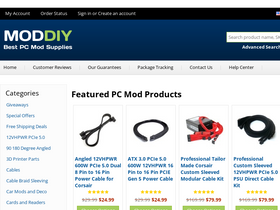 'moddiy.com' screenshot