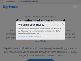 'usesignhouse.com' screenshot