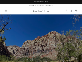 ranchoculture.com homepage screenshot