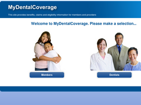 'mydentalcoverage.com' screenshot