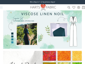 'hartsfabric.com' screenshot